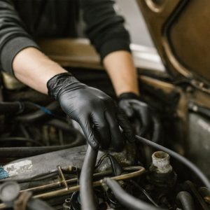 black nitrile gloves